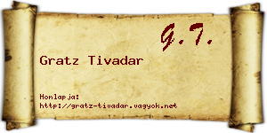 Gratz Tivadar névjegykártya